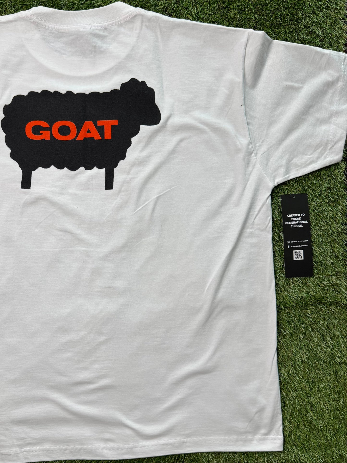 GOAT Status Tee- (White)
