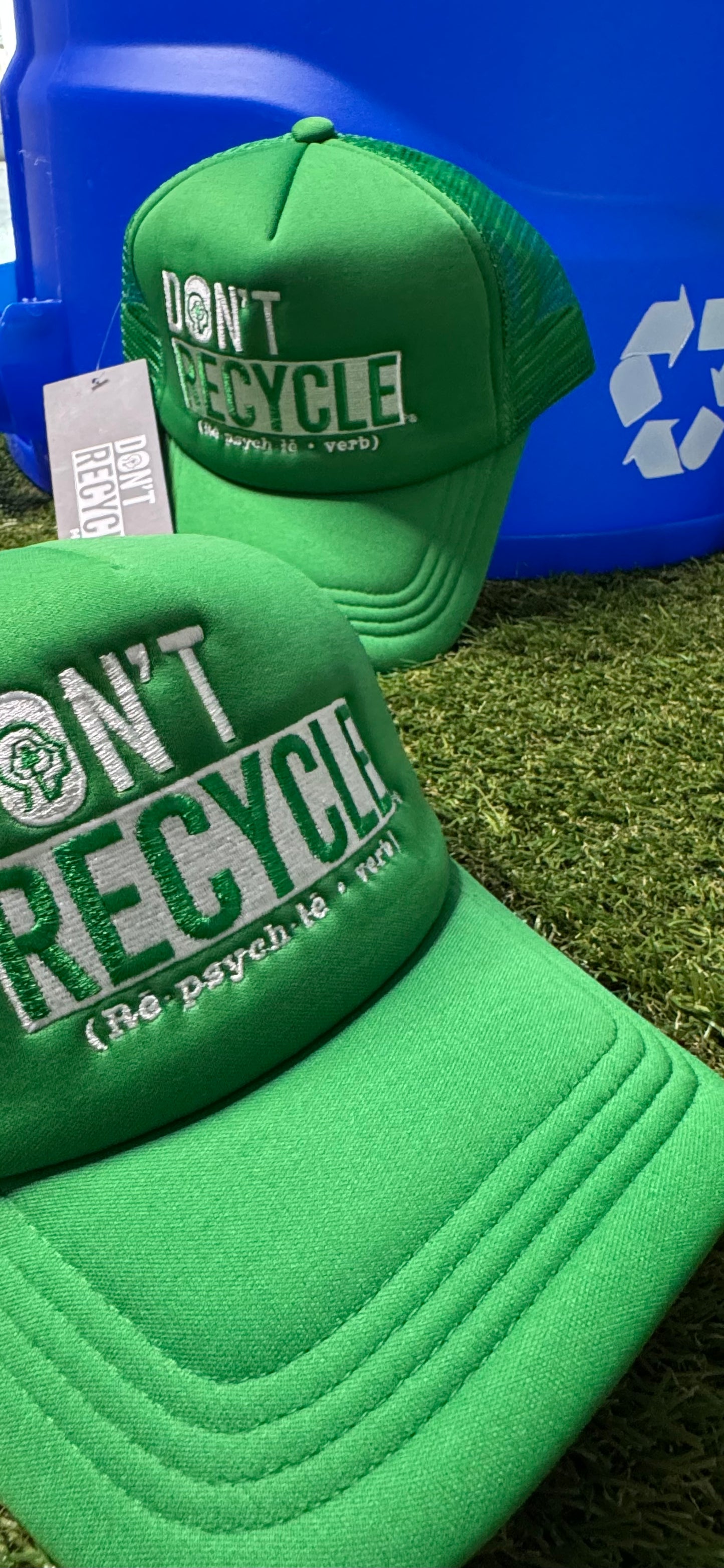 Classic Don’t Recycle Trucker (Green)
