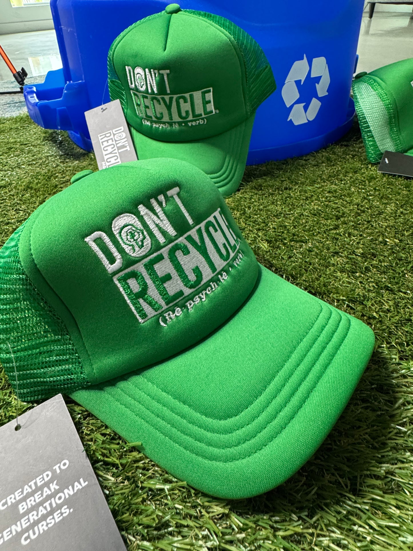 Classic Don’t Recycle Trucker (Green)