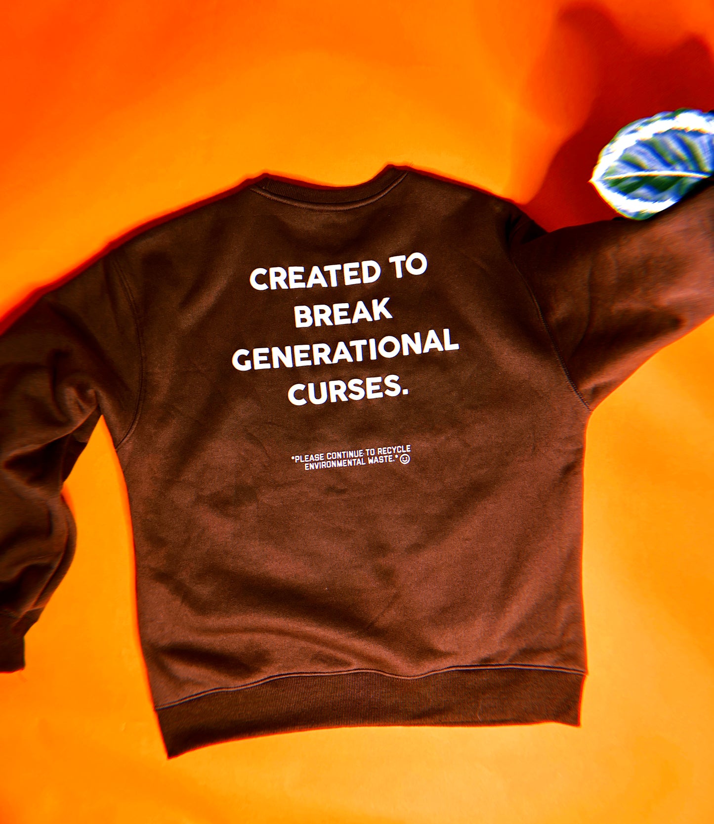 Classic Crew Neck Sweatshirt - Brown/Tan